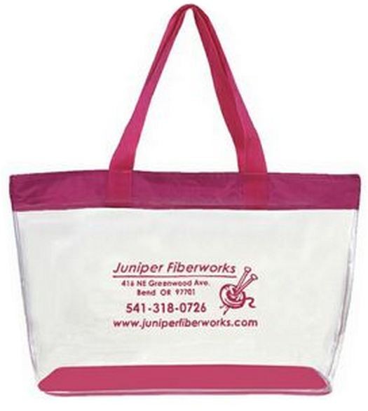 Personalized Classic Clear Vinyl Tote Bags