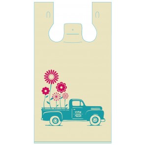Flower Truck Plastic Bags